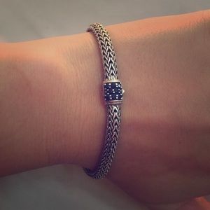 John Hardy Sterling Silver Lava Black Sapphire